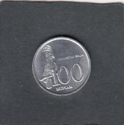 Beschrijving: 100 Rupiah  BIRD
